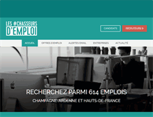 Tablet Screenshot of lavoixemploi.com